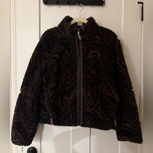 Patagonia Kids Brown and Black Fuzzy Jacket